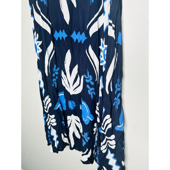 FIFTEEN TWENTY Blue White Multicolored Abstract Print Side Zip Lexi Skirt Size M - Picture 8 of 8